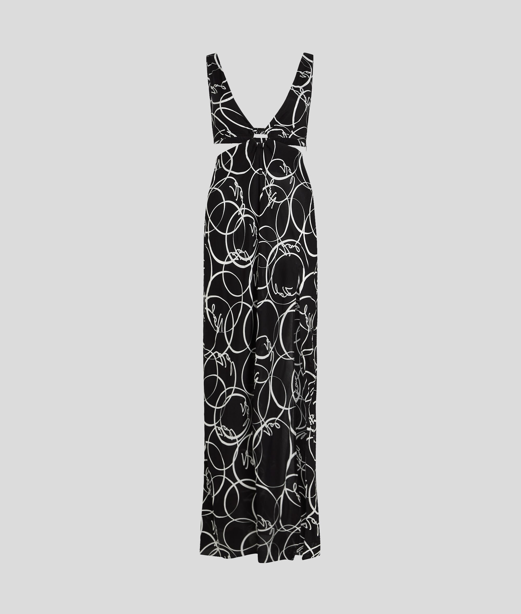 (image for) Amazing Circle Print Beach Maxi Dress